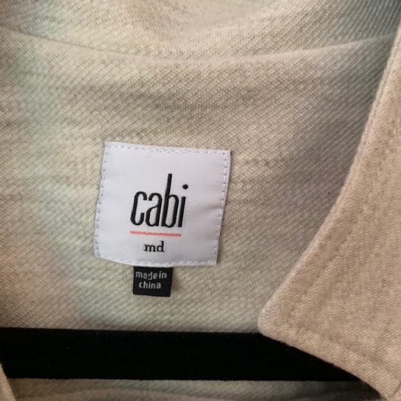 CAbi Charlie Jacket in Oatmeal SZ M - Picture 4 of 6